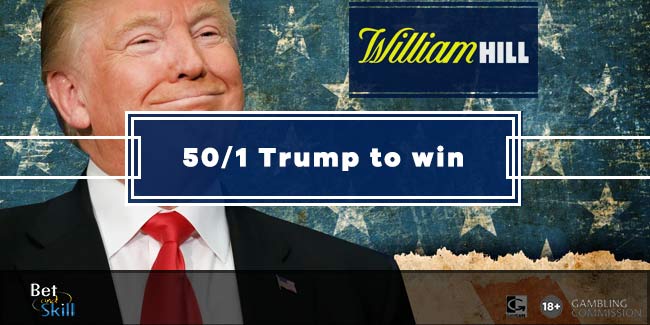 50/1 Trump to win the US Election