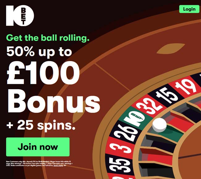 10Bet casino Deposit Bonus UK