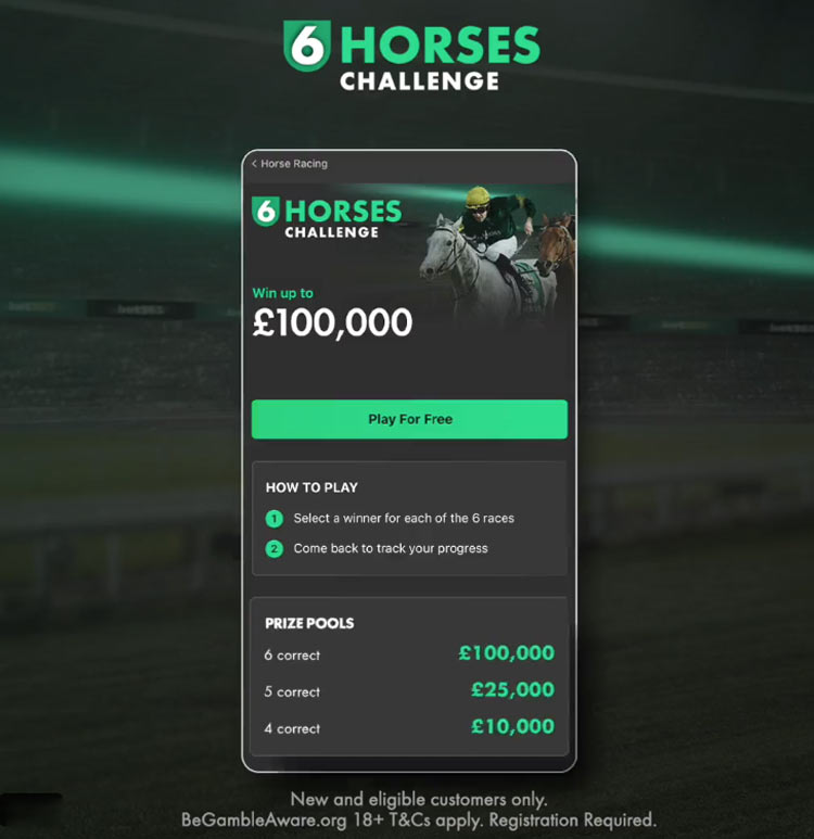 bet365 6 horses challenge how to play