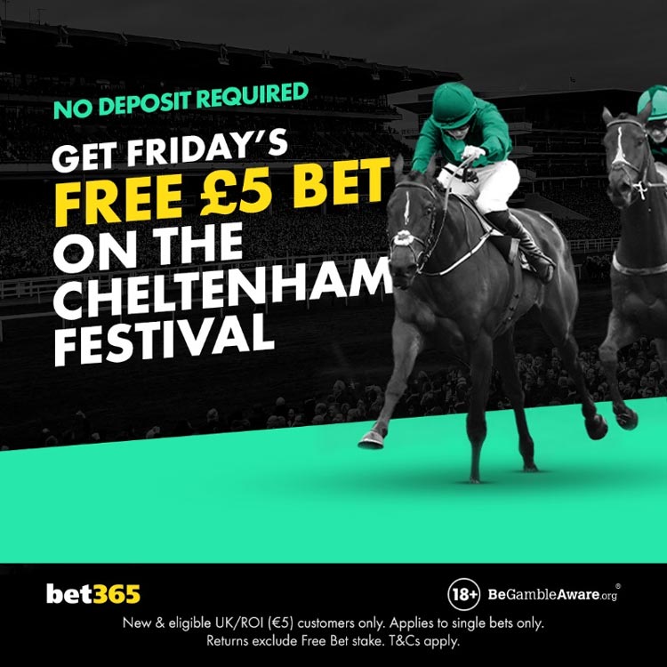 bet365 cheltenham free bet no deposit