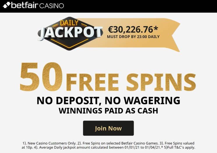 betfair no deposit free spins