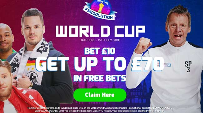 betfred bet 10 get 70 free bets