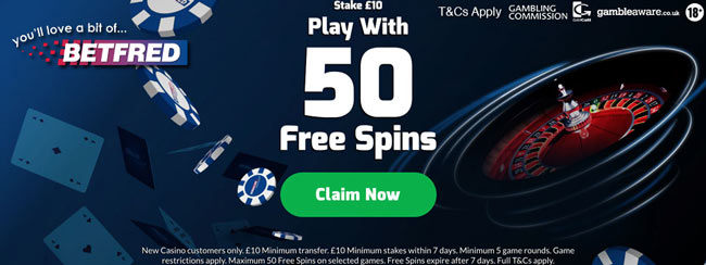 betfred casino no-wager bonus