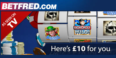 New TV Casino ad and £10 sign up no deposit bonus at Betfred