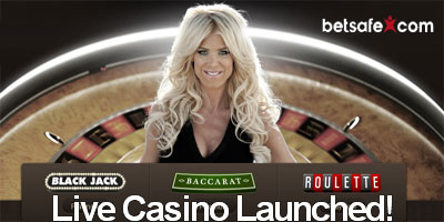 News from Betsafe.com: Live Casino Launched !