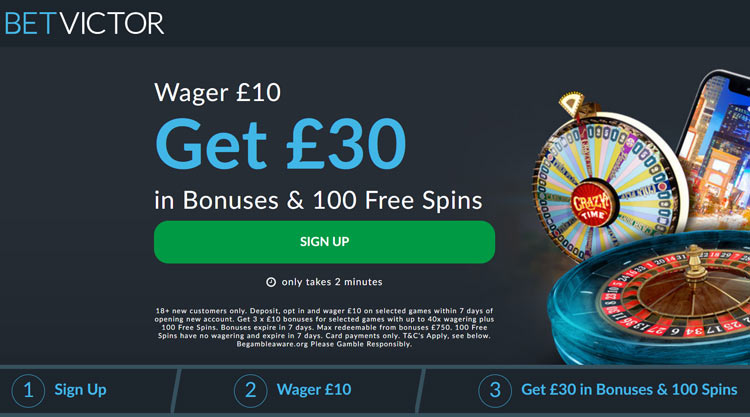 betvictor casino bonus