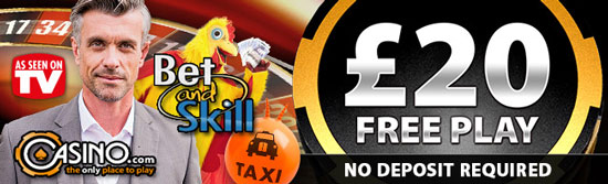 Casino.com £20 no deposit required