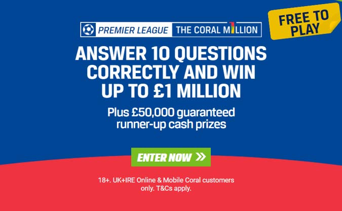 coral million premier league