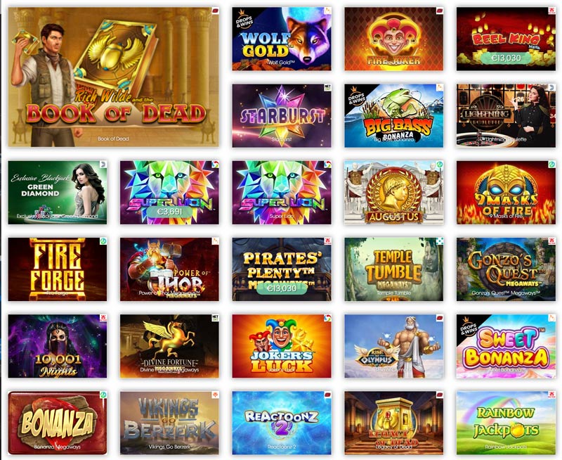 Sloty casino games