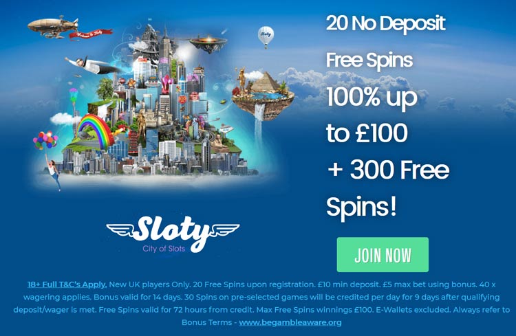 Sloty casino no deposit free spins