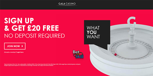 Gala Casino 20 pound free without deposit