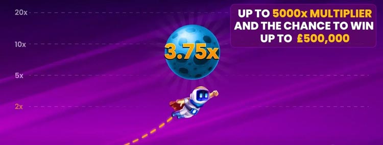 spaceman win up to 5000x multiplier