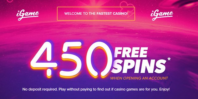 igame 450 free spins