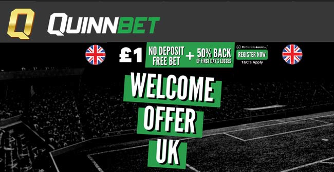 quinnbet no deposit free bet UK