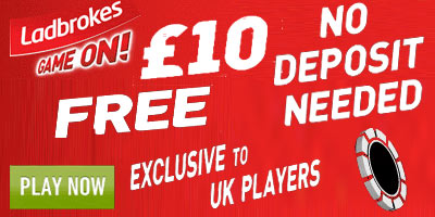 Ladbrokes Poker: 10 pound free to play - No Deposit required (UK only)