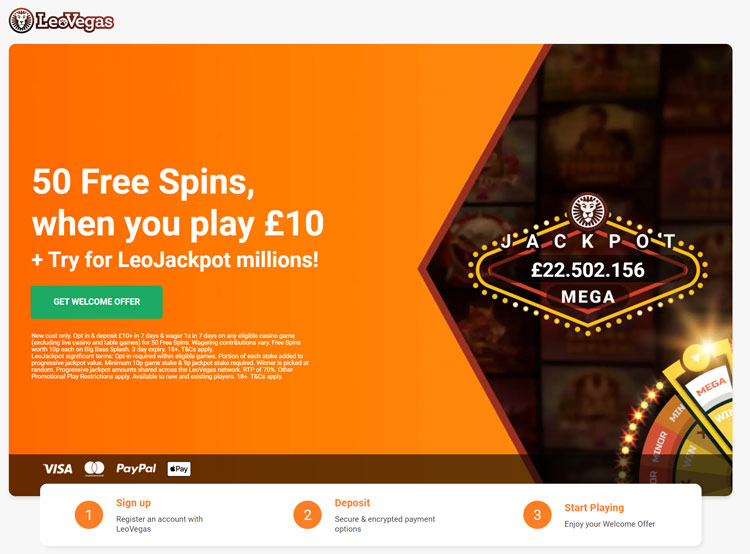 leovegas free spins no deposit