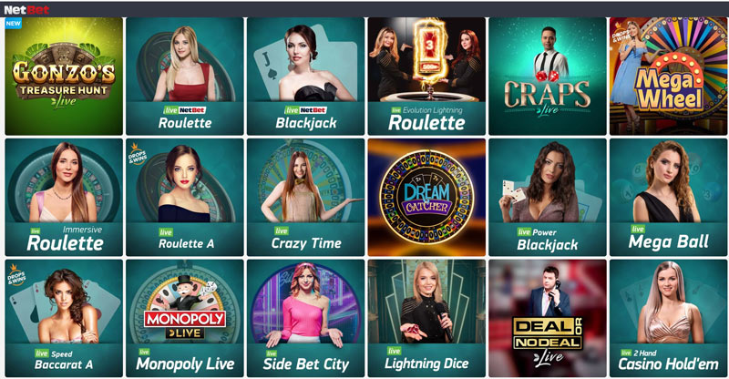 netbet live casino games