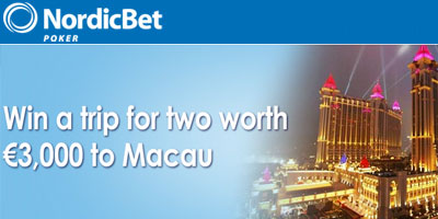 NordicBet Poker: win a Dream Trip for two to Macau