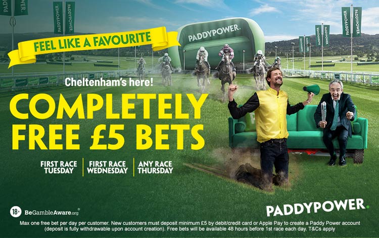 paddypower free bet cheltenham