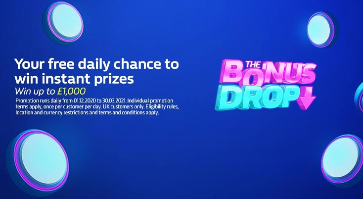 William Hill Bonus Drop