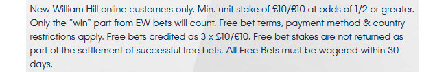 William Hill Betting T&Cs