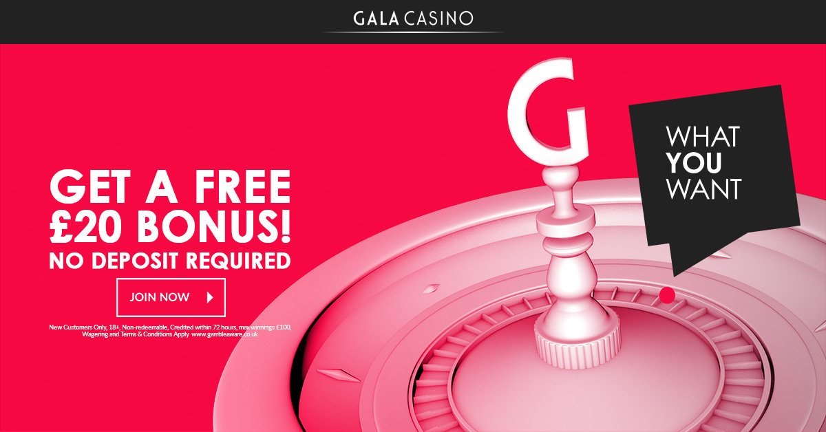 Gala Casino 20 pound free without deposit